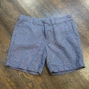 Tommy Hilfiger Blue Patterned Flat Front Shorts 6